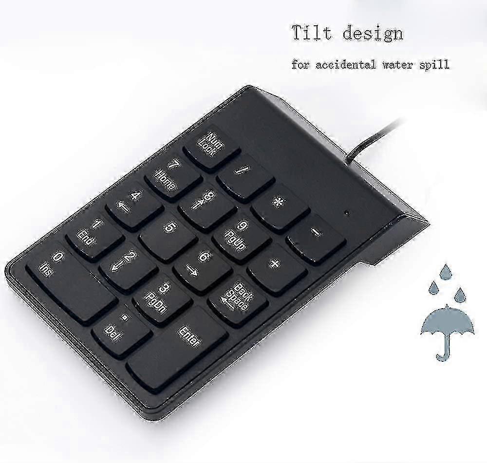 Cable Usb Numeric Keypad Slim Mini Number Pad Digital 18 Keys For Imac / Mac Pro / Macbook