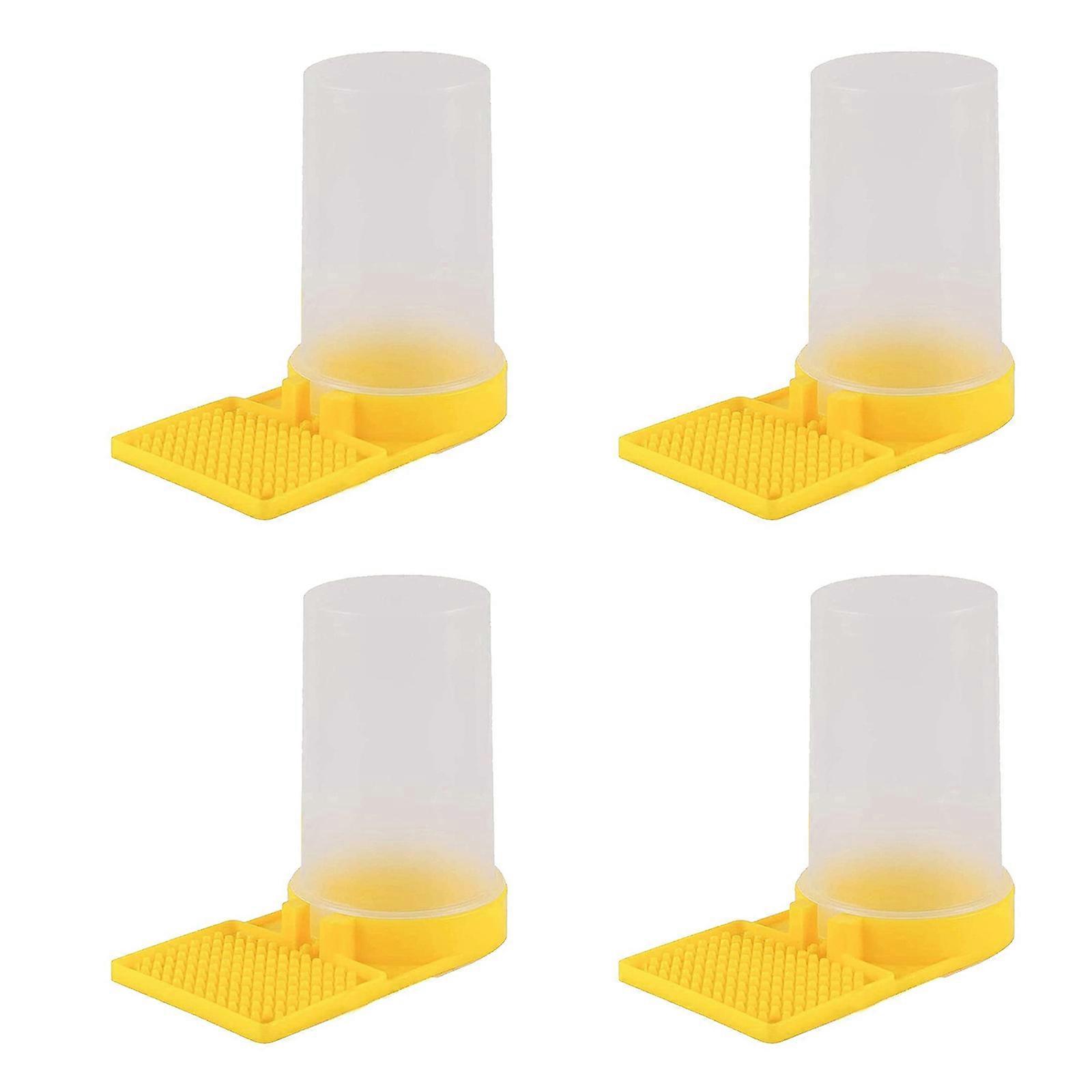 Pack of 4 Insect Watering Devices Honeybee Drink Dispenser Insect Waterer Plastic Texture Honeybee Feeding Device Multicolor