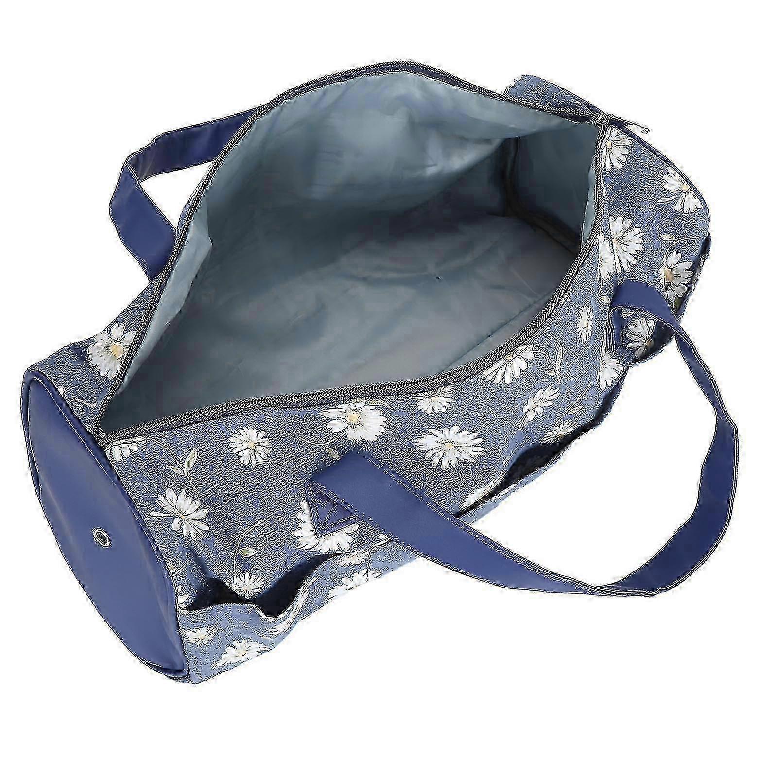 w ()Yarn and Knitting Needles Organizer Bag for Sewing