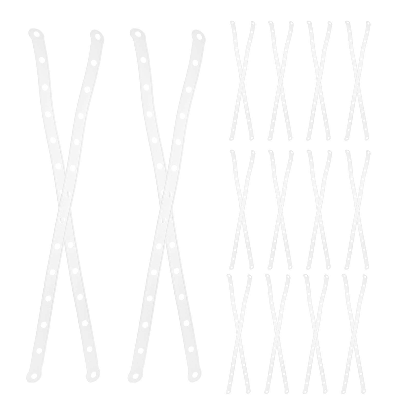 Clothes Rack Display Strips Plastic Hanger Connector for Retail Store 30Pcs