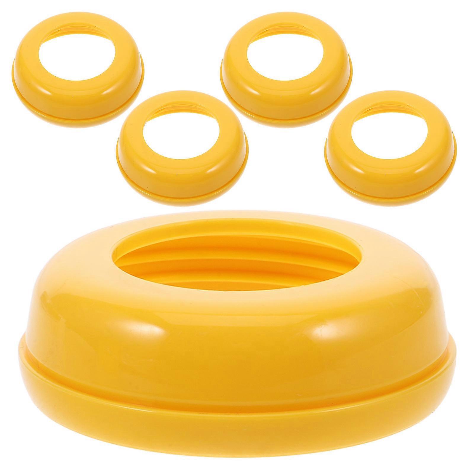 Wide Bottle Ring Collars Replacement 5Pcs Screw on Plastic Rings