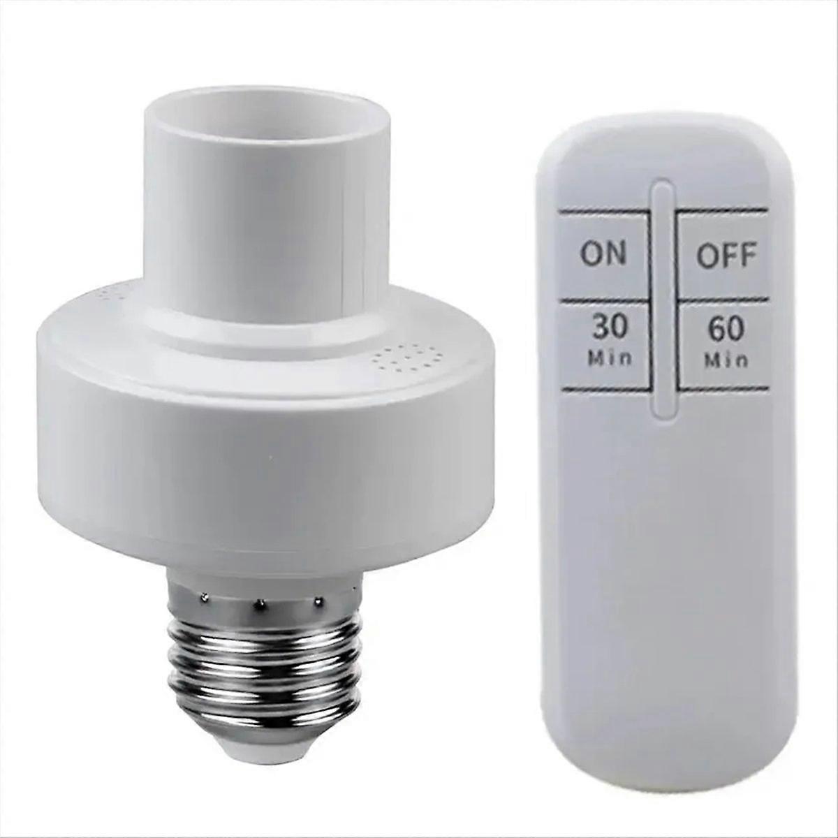 Wireless Remote Control Lamp Holder Timer Switch LED Light