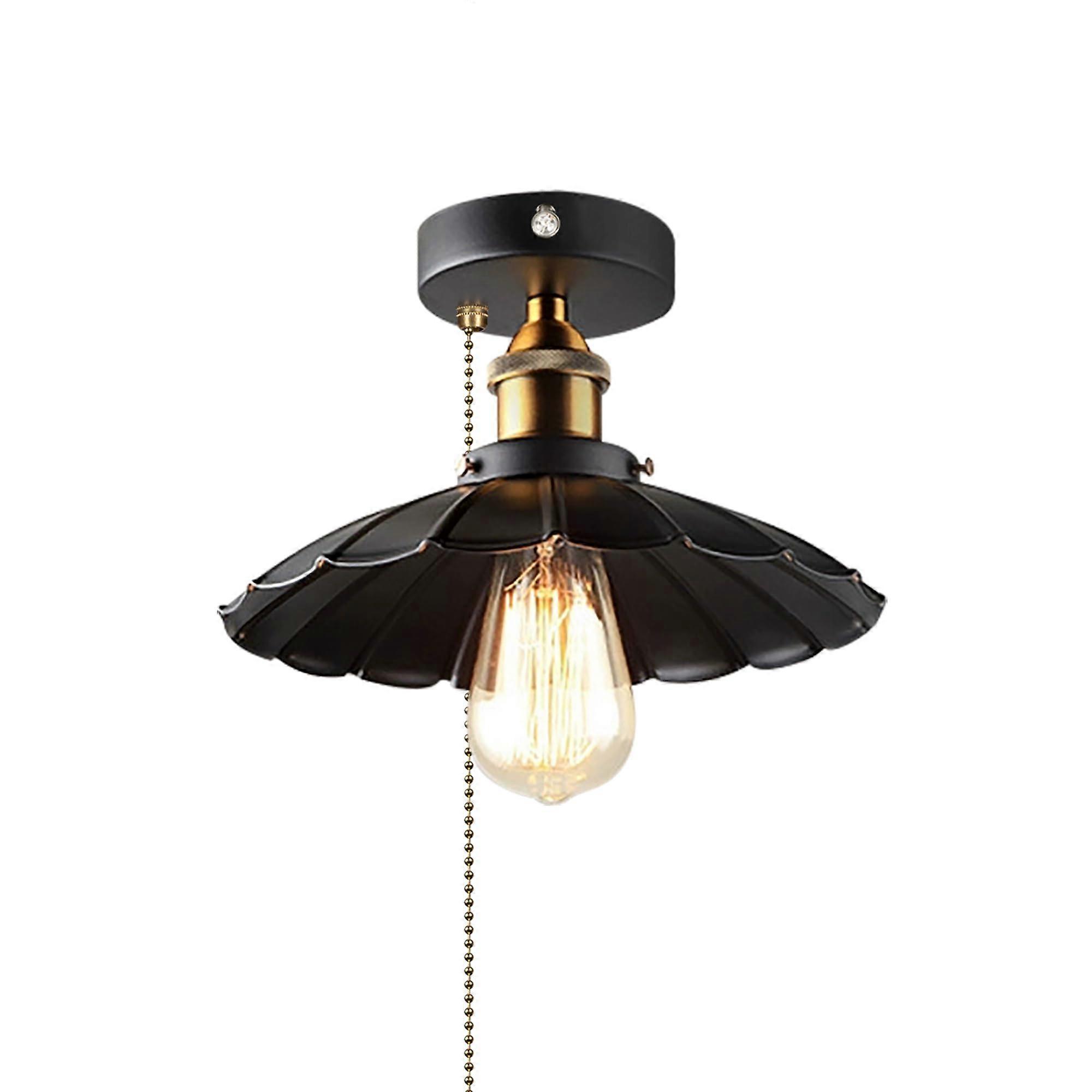 RV Wall Light 12V with Switch, Industrial Metal Shade, Warm 2700K LED, E26 Bulb for Camper Ceiling