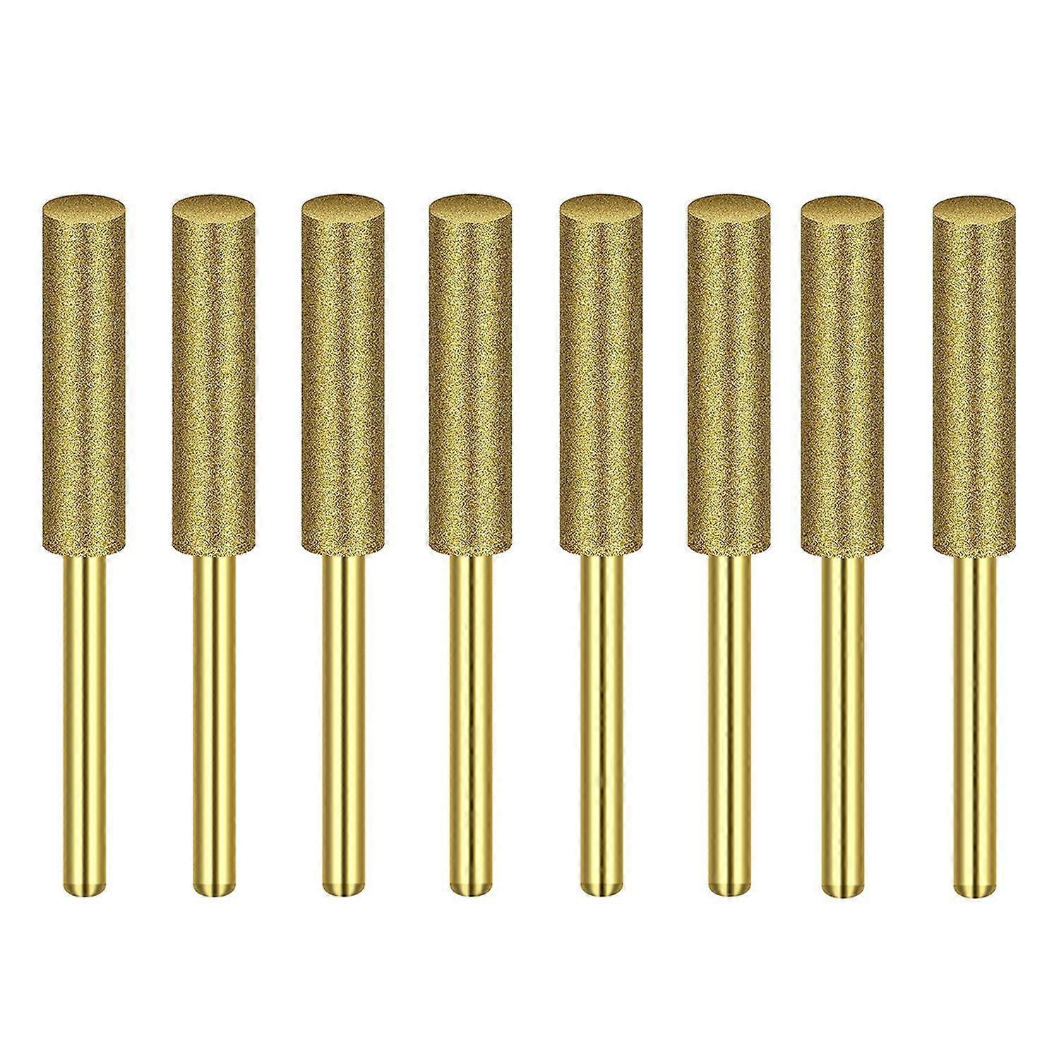 8Pcs High Hardness Diamond Chainsaw Sharpener-(7/32 Inch, 5.5mm)