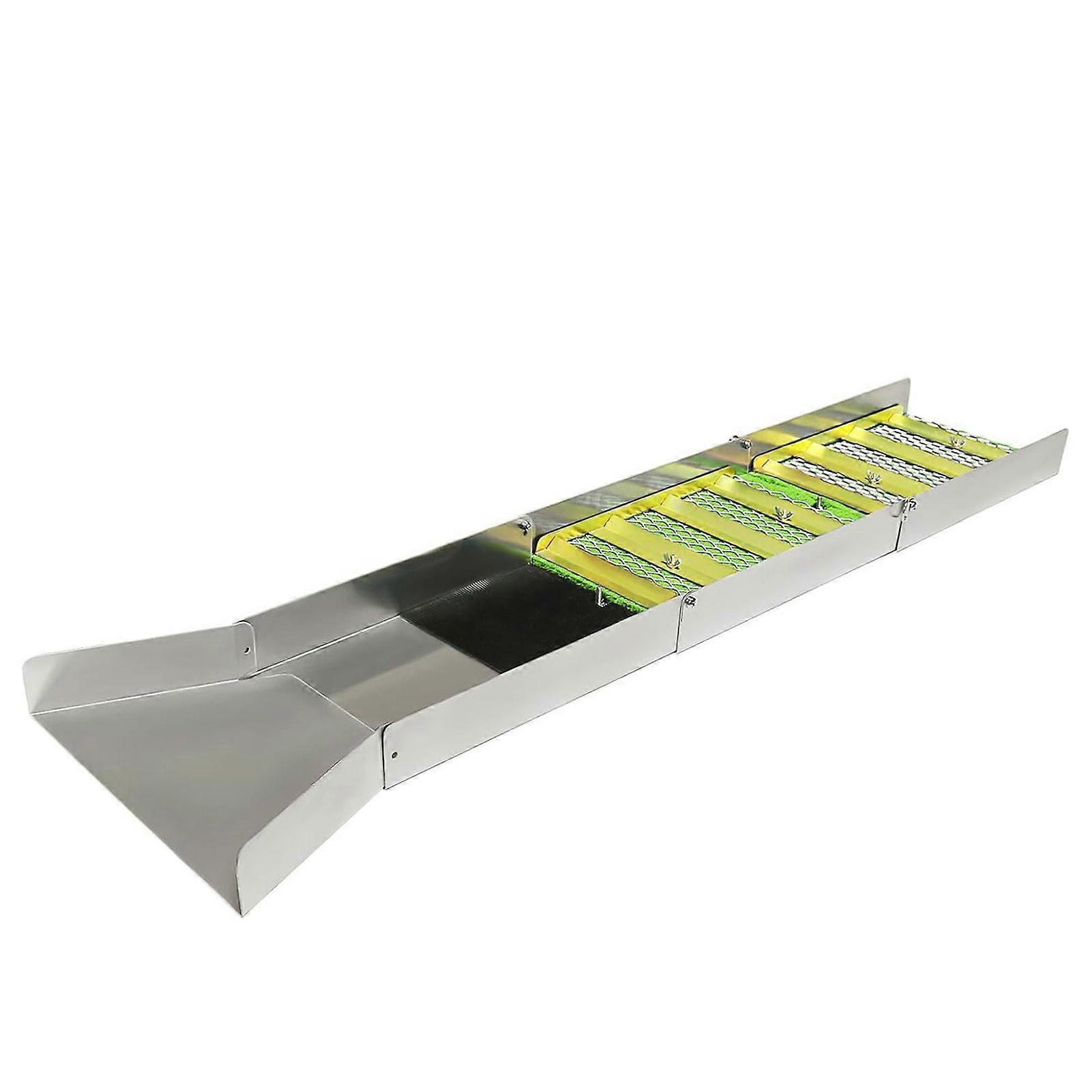 Backpackable gold prospecting sluice box High gold recovery rate. Remote area mining