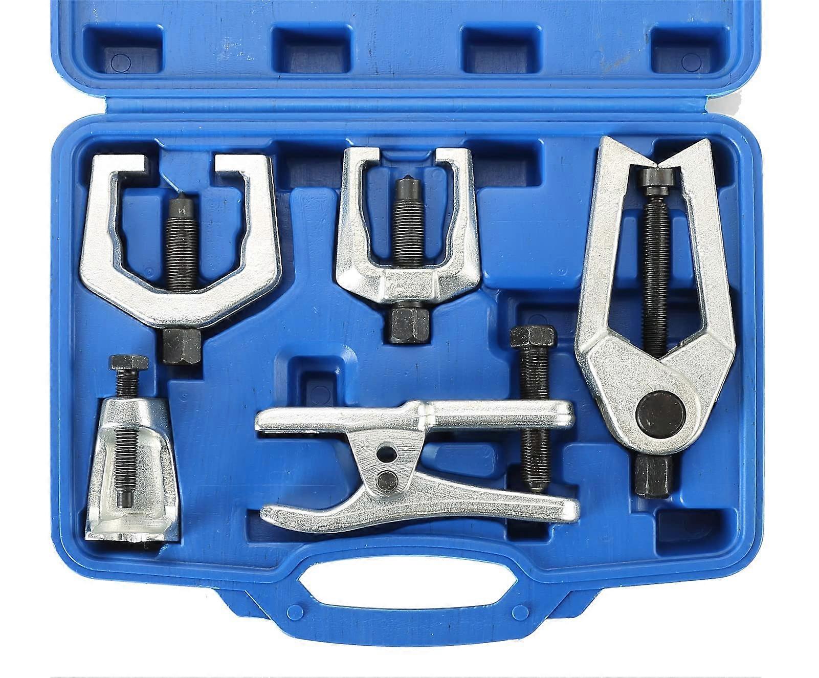 5pcs Ball Joint Separator and Pitman Arm Puller Front End Service Tool Kit for Tie Rod Removal