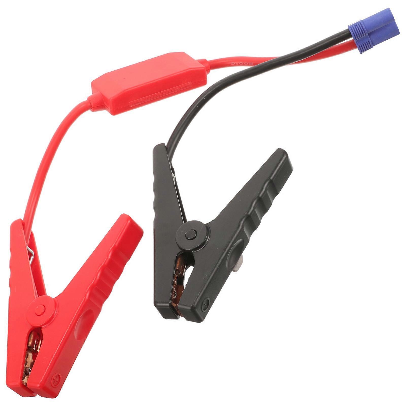 Portable Car Jump Starter with Copper Clamps for 12V Batteries Safe Reverse Protection Multifunctional