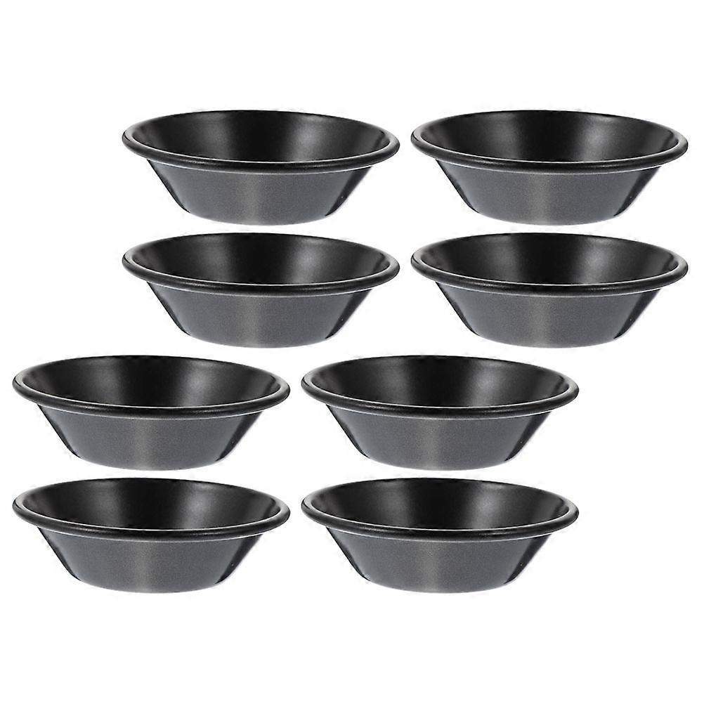 8pcsキッチンエッグタルトモールド炭素鋼タルトモールドエッグタルトベーキングモールドベーキングモールド