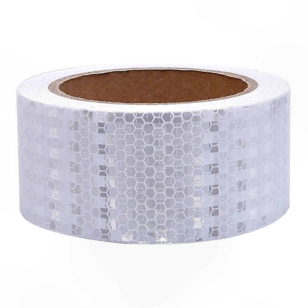 2" x 30' Reflective Safety Tape, Self-Adhesive Visibility Strips for Warning and Security Applications