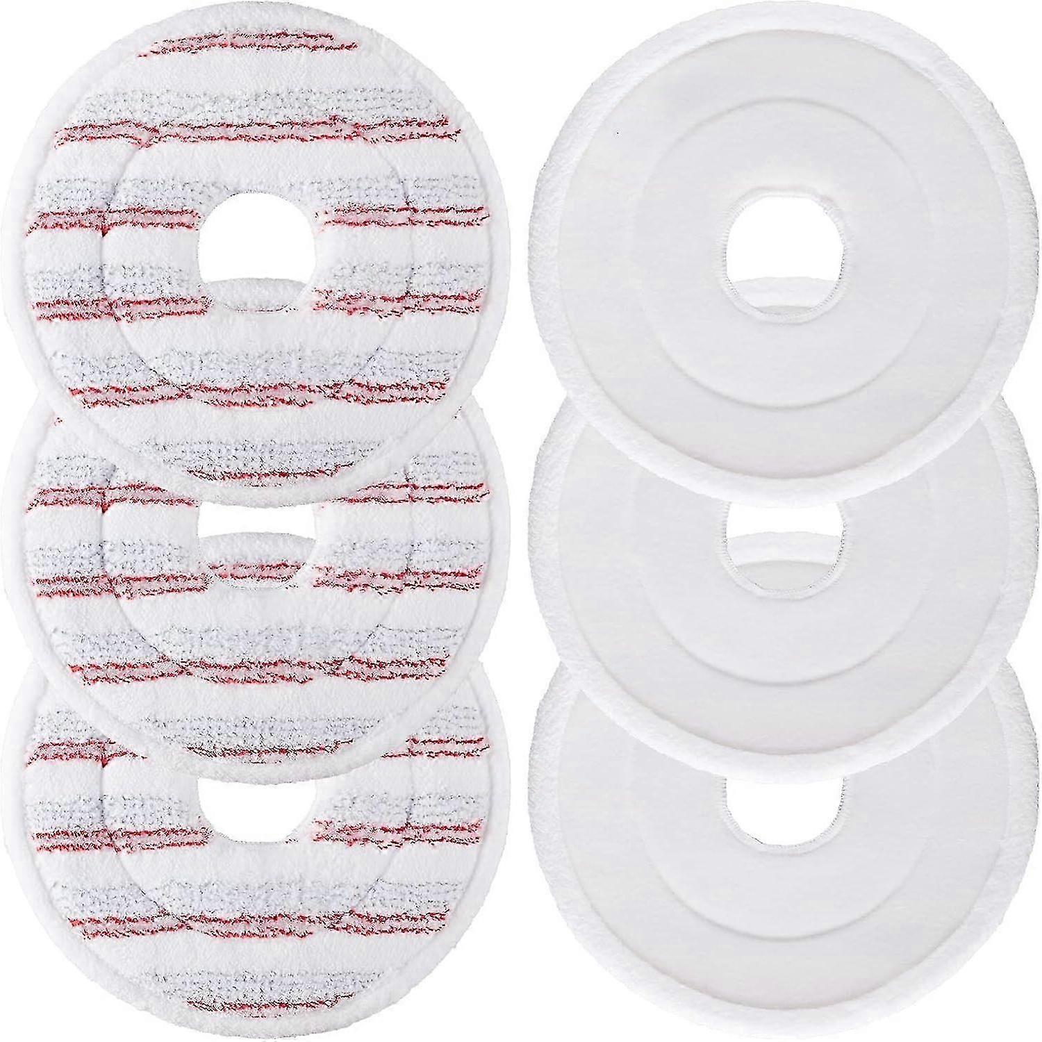 4 Pack Mop Head Replacement for Spin and Clean Mop, Washable Microfiber Mop Refill for Floor Cleaning Kit