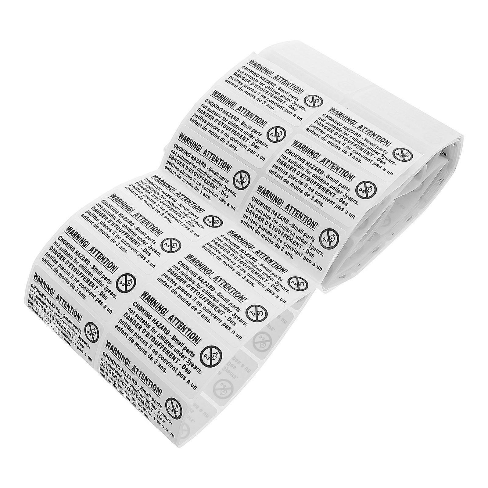 Choking Hazard Labels Self Adhesive Warning Stickers 200Pcs