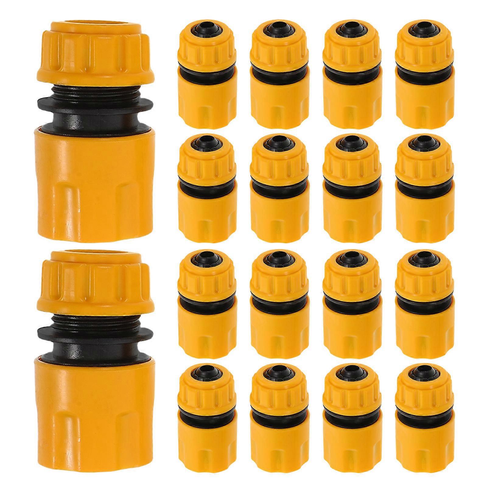 Plastic Garden Hose Connector Quick Connect Water Pipe Adapter 20Pcs