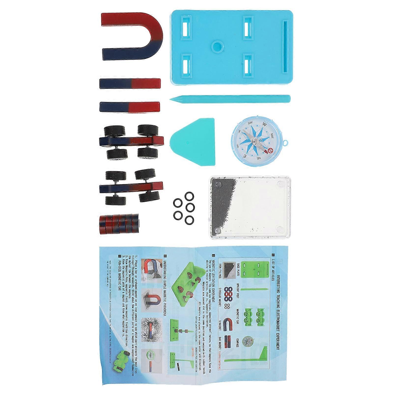 Magnetism Kit Science Experiment Toy for Laboratory 1Set Random Color