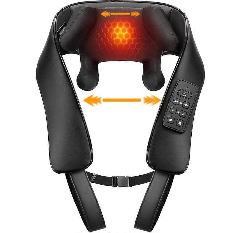 Neck Massager with Heat �C Cordless 6D Shoulder Massager with Adjustable Width, 6 Nodes, Fits Broader Bodies, for Neck, Back, Traps �C Gift fo