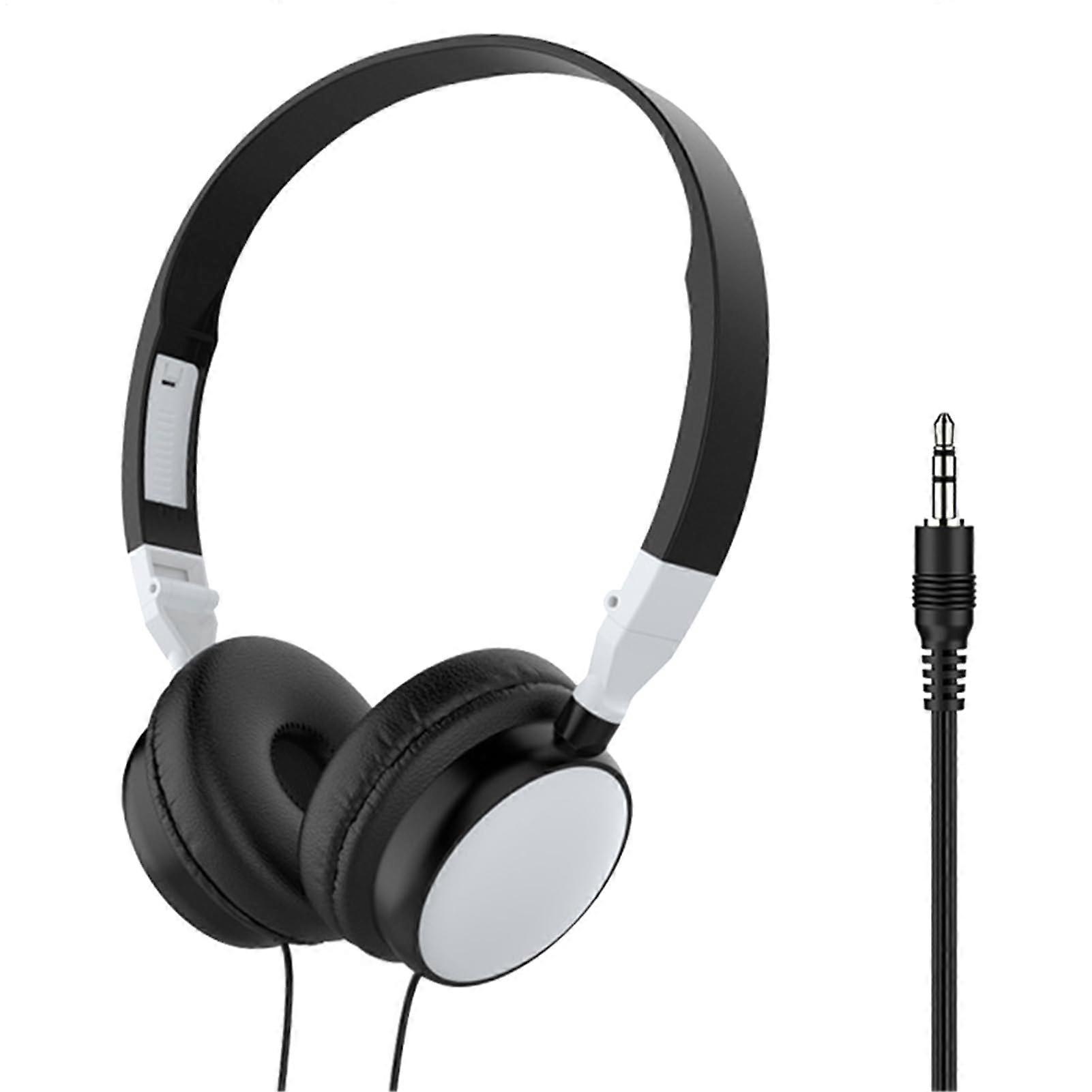 PC Gaming Headset Wired OverEar with Mic for Computer Laptop Tablet, White