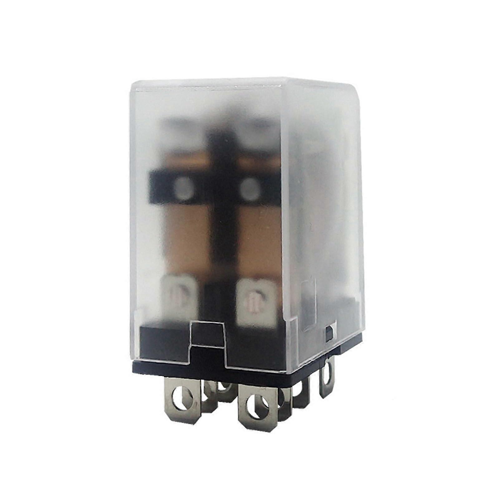 Relay HH62P LY2NJ JQX13F 8 Pin AC220V DC24V 12V with Light Silver Contact 10A  Capacity