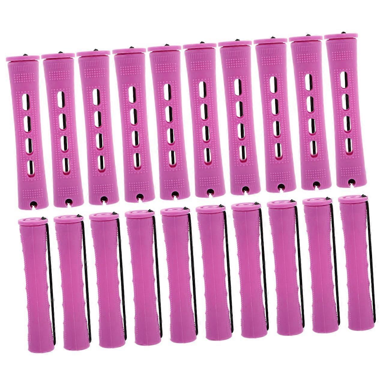 20pcs Hair Rollers with Caps for Long Wavy Hair, Salon Quality Styling with Secure Grip and Scalp Protection