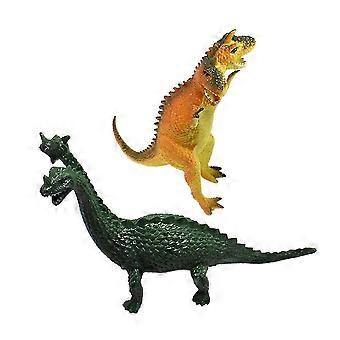 2pcs bambini realistico a due teste dinosauro modello action figure giocattolo da collezione regalo