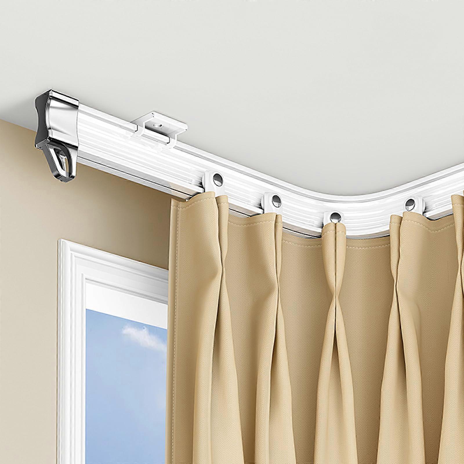 Flexible Ceiling Curtain Track 2.5m Heavy Duty Bendable Rail for Room Divider and Window
