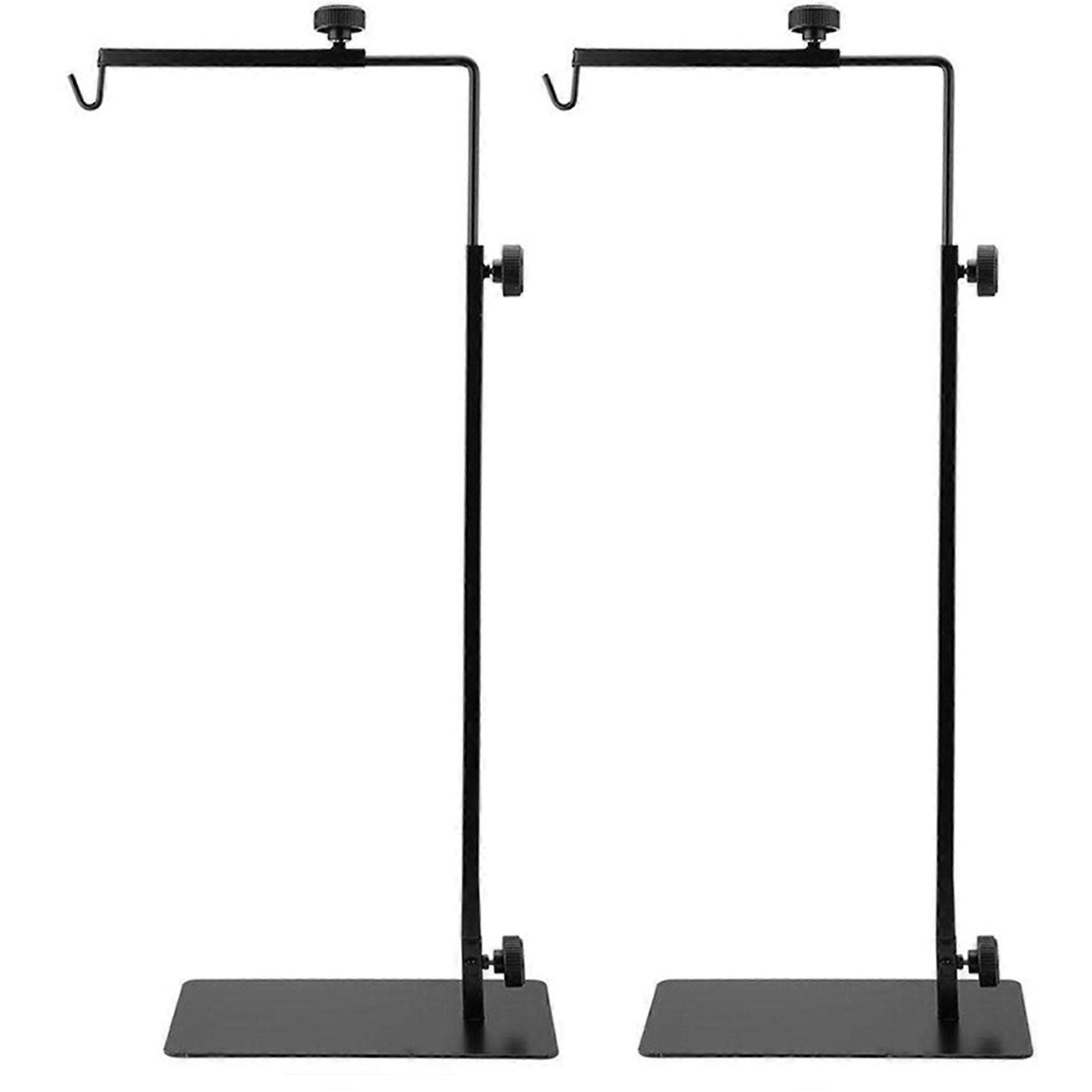 2X Reptile Lamp Stand Adjustable Telescopic Floor Bracket for Succulent Lizard Tortoise Turtle Heating Light Holder