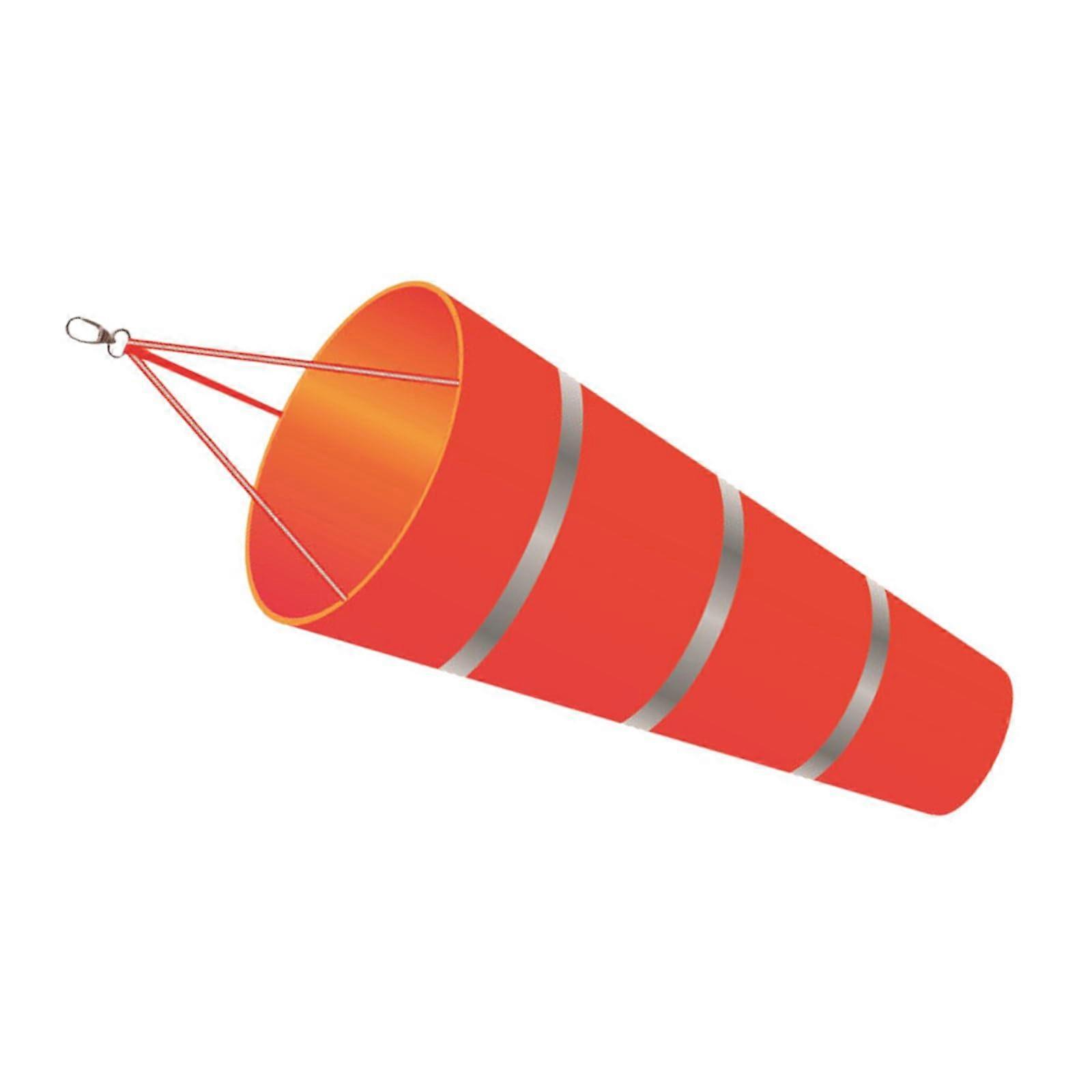 Wind Direction Indicator Reflective Windsock with Fluorescent Belt for Garden and Patio Use