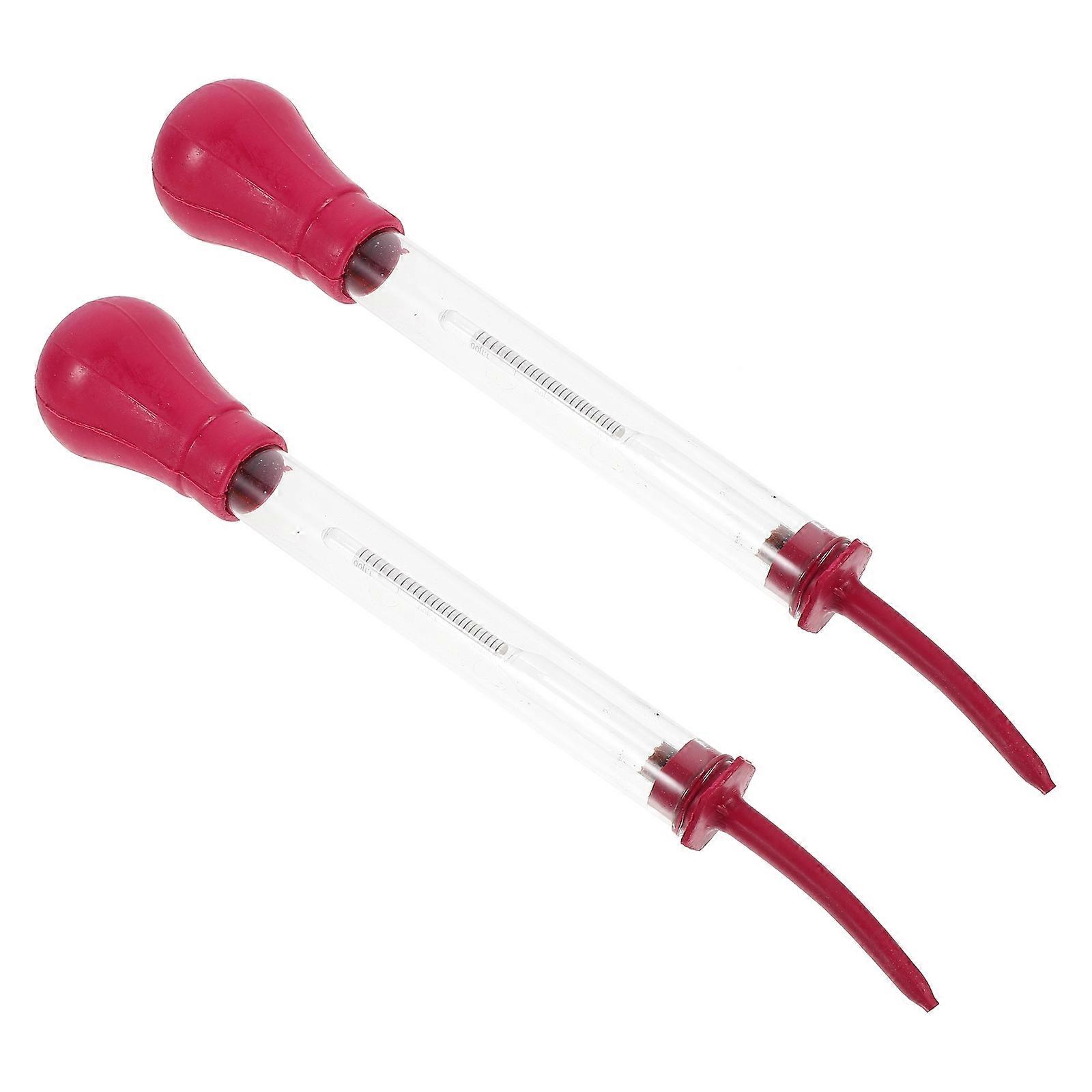 Battery Hydrometer Suction Type for Accurate Density Measurement 2Pcs