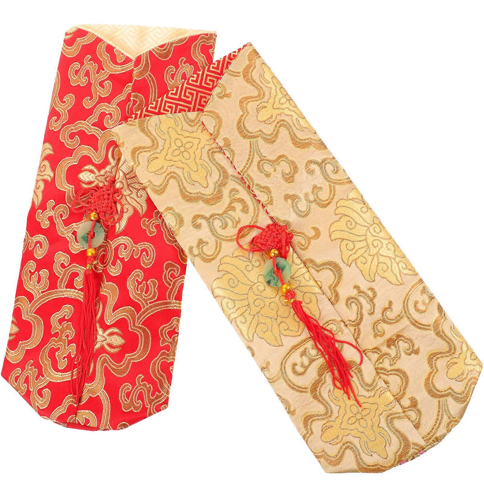 Red Cover Decorative Cloth for 2Pcs Creative Chinese Style