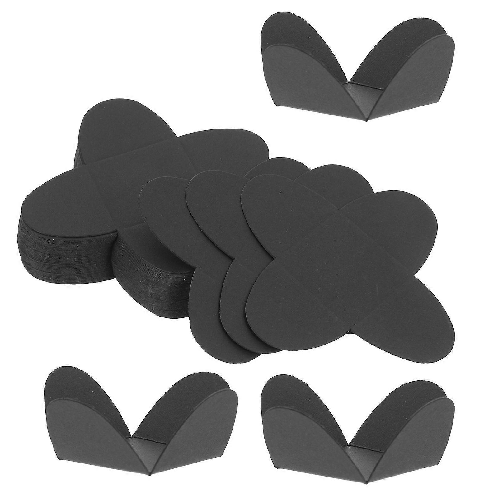 Chocolate Wrapper Paper Tray for Storage 200Pcs Black Candy Holders