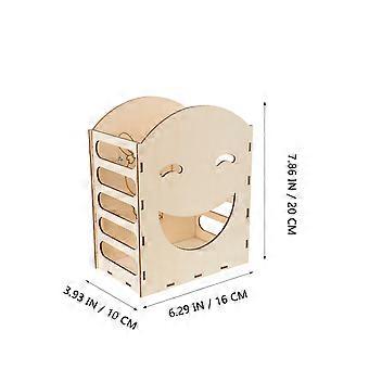 Heufutterständer aus Holz, Kaninchenfutterständer für die Kleintierfütterung