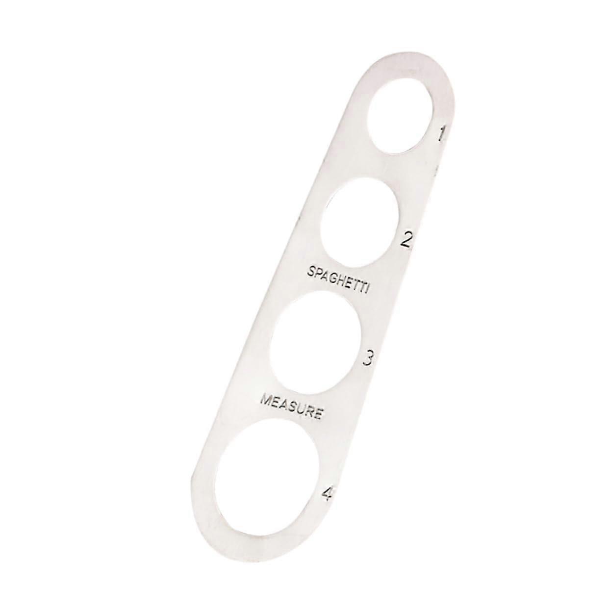 Stainless Steel Pasta Measuring Tool with Multiple Portion Sizes and Clear Measurement Marks
