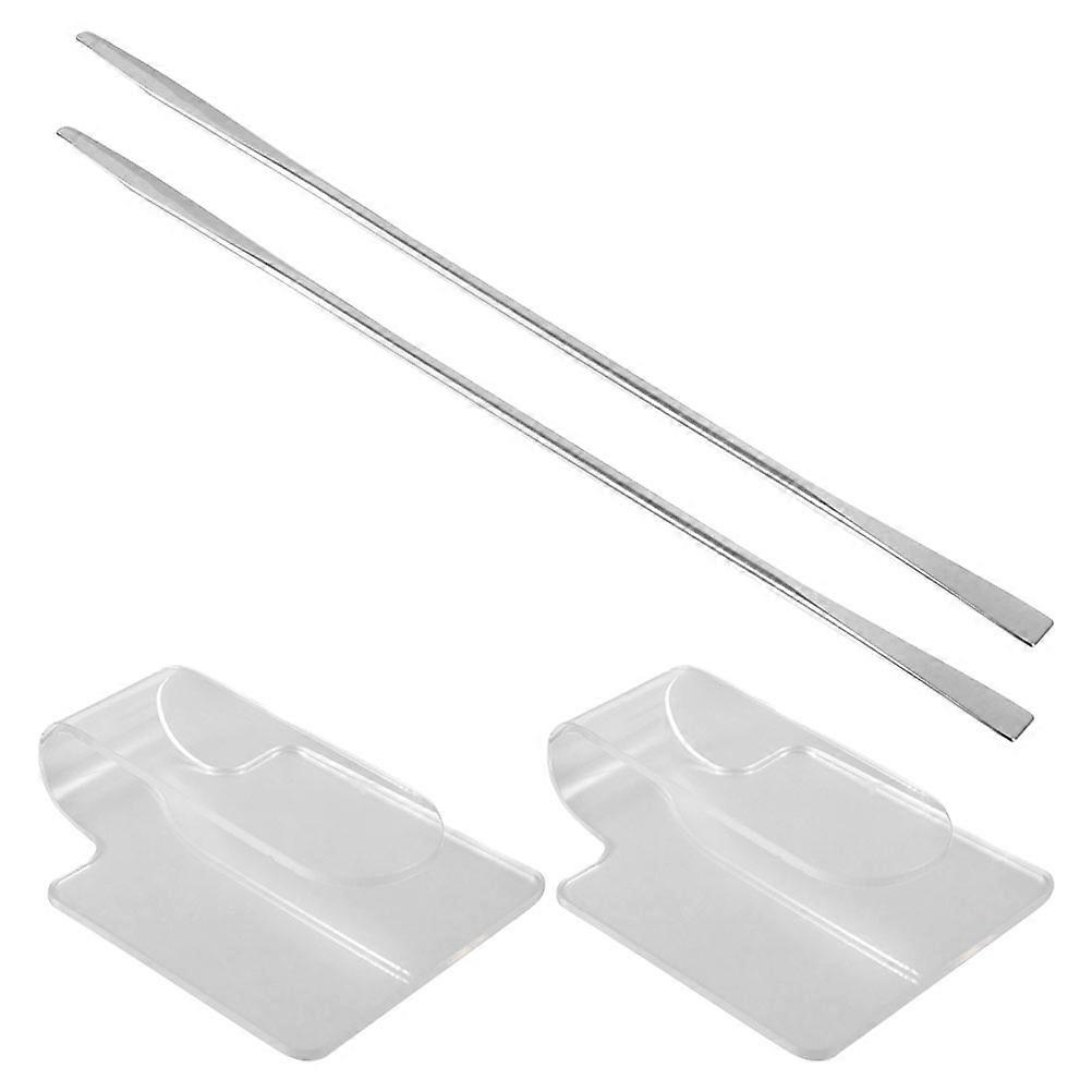 Makeup Acrylic Palettes Handheld Palettes for Painting Use 2Pcs Set