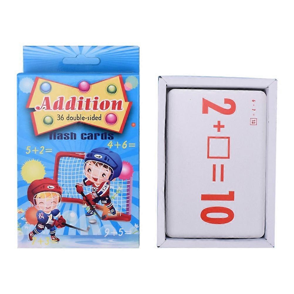 Addition Flash Cards for Kids Educational Math Learning 4Sets