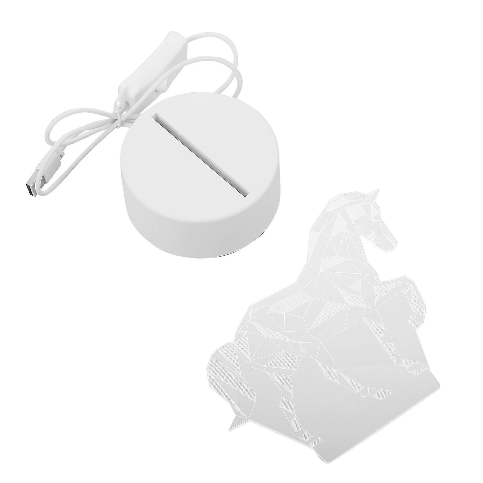 Night Lamp 3D Visual Lamp for Lighting Use White Animal Shape