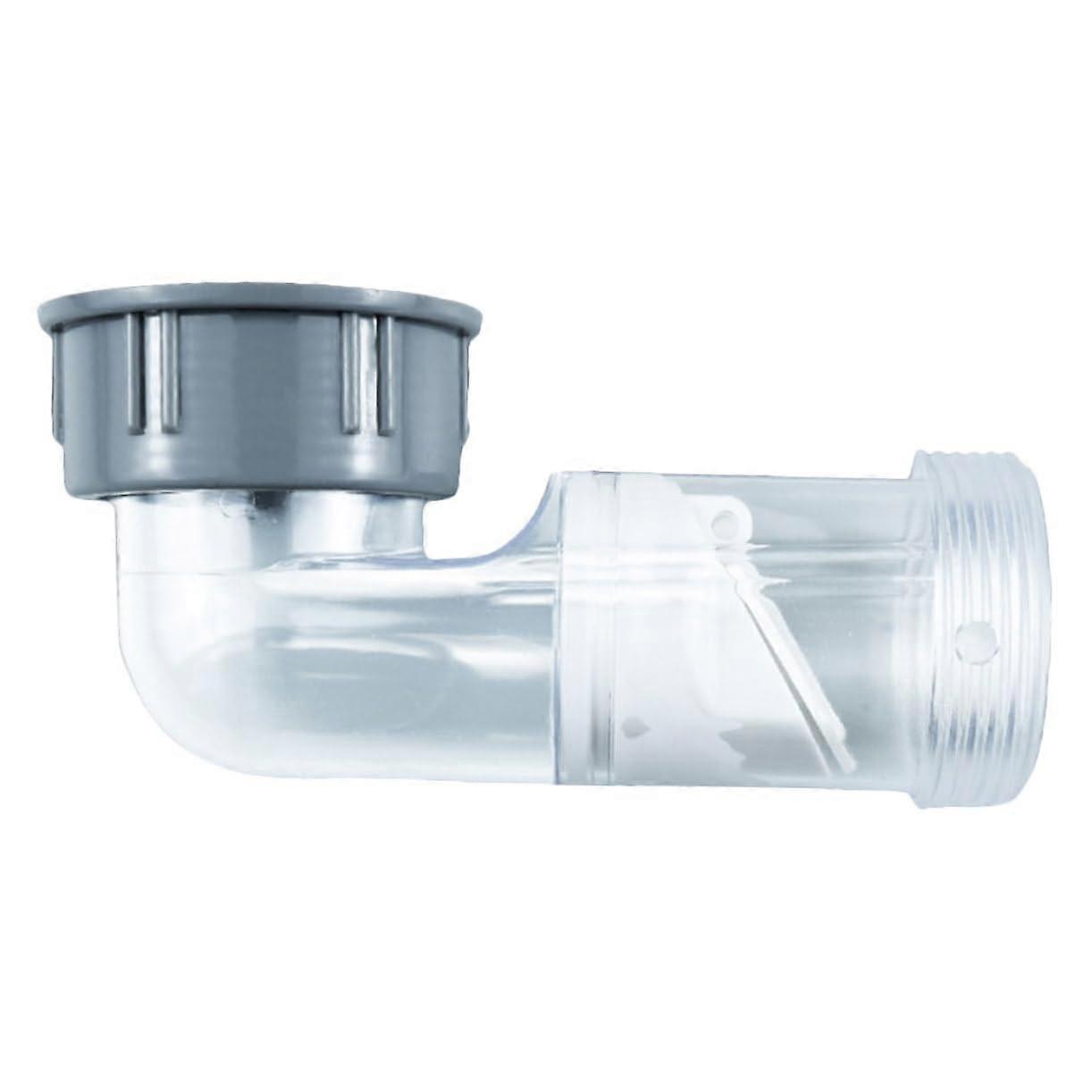 90 Degree Sewer Hose Elbow Connector with Odorproof OneWay Drain Pipe Check Valve PP Material