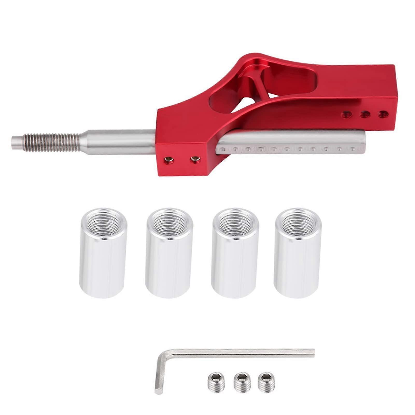 Manual Shift Knob Extension Red Aluminum Gear Lever Extender for Smooth Quick Shifting