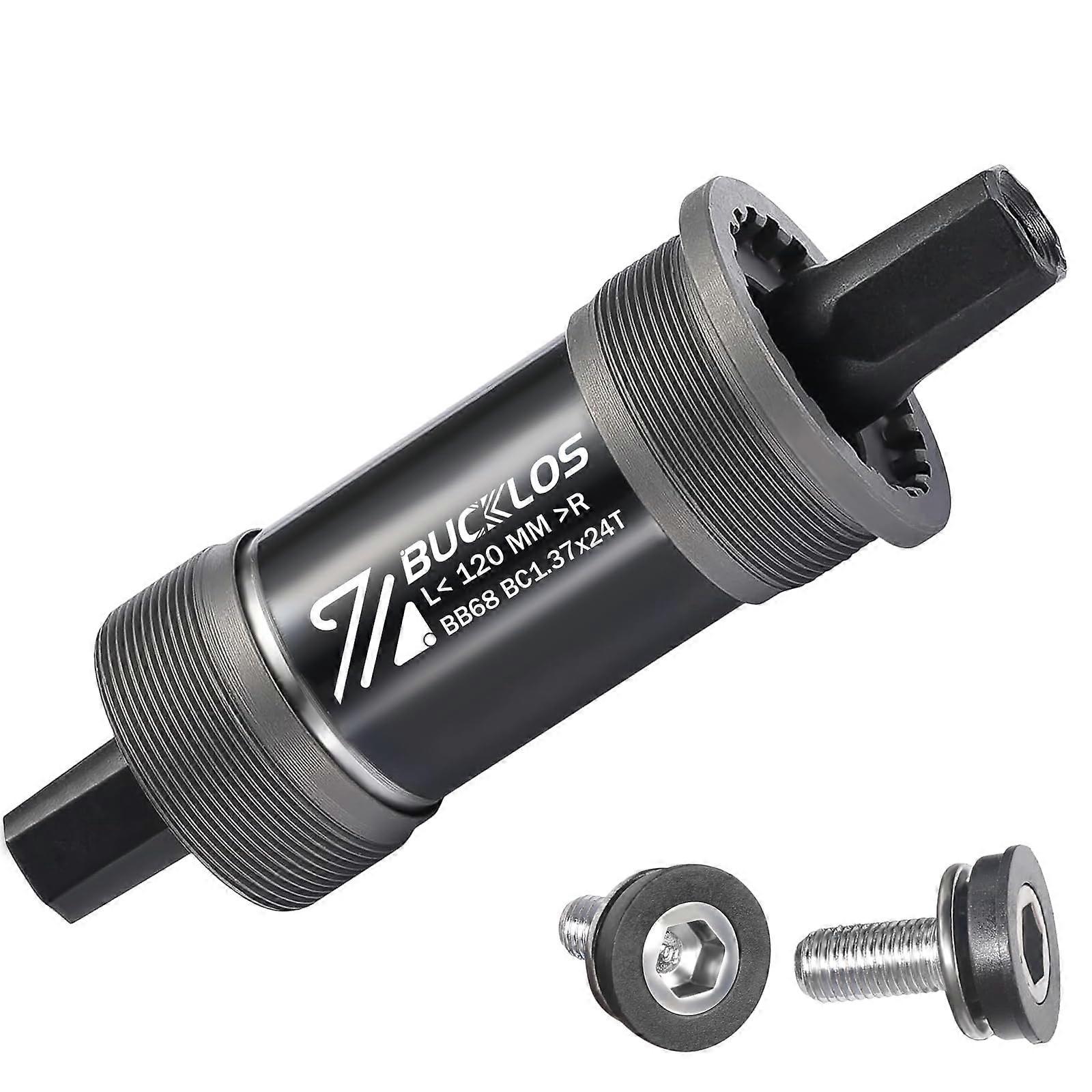 Square Taper BSA Bottom Bracket 68174mm CNC Precision Thread for MTB Road Fat Bike Black