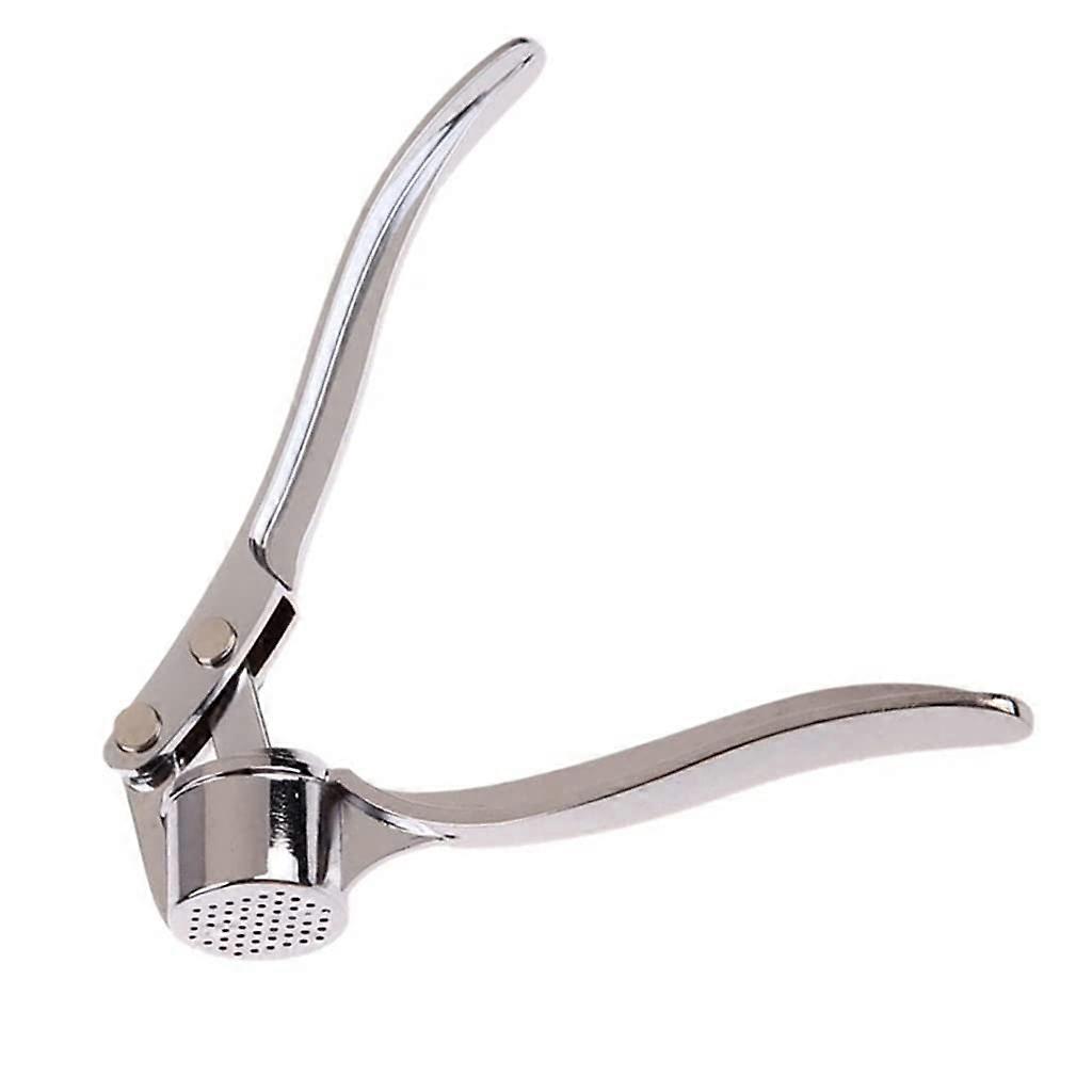 Stainless Steel Garlic Press with Ergonomic Grip, RustProof Manual Crusher for Kitchen Use