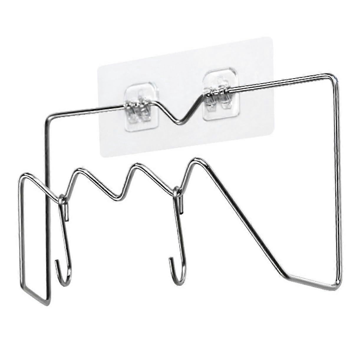 Kitchen Storage Rack Stainless Steel Wall Mounted Cutting Board Holder NoDrill RustResistant Design