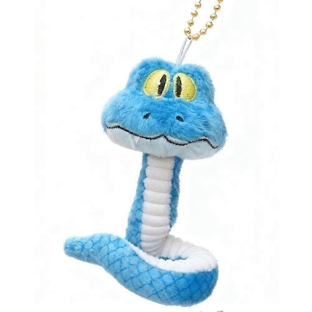 Zootopia Plush Snake Toy Blue White Flexible Huggable Decor Unique Gift