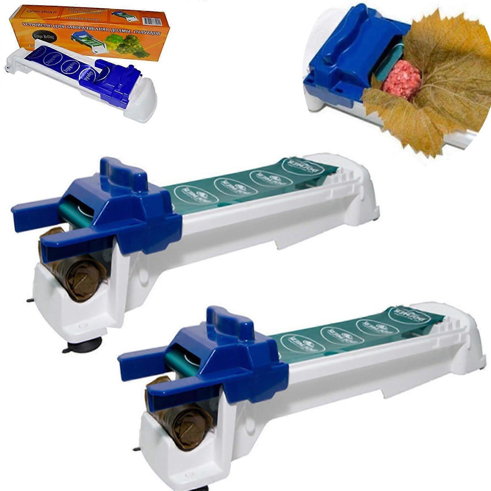 Grape Leaf Roller and Cabbage Roll Maker, Fast Uniform Rolling Tool for Stuffed Leaves, 2pcs