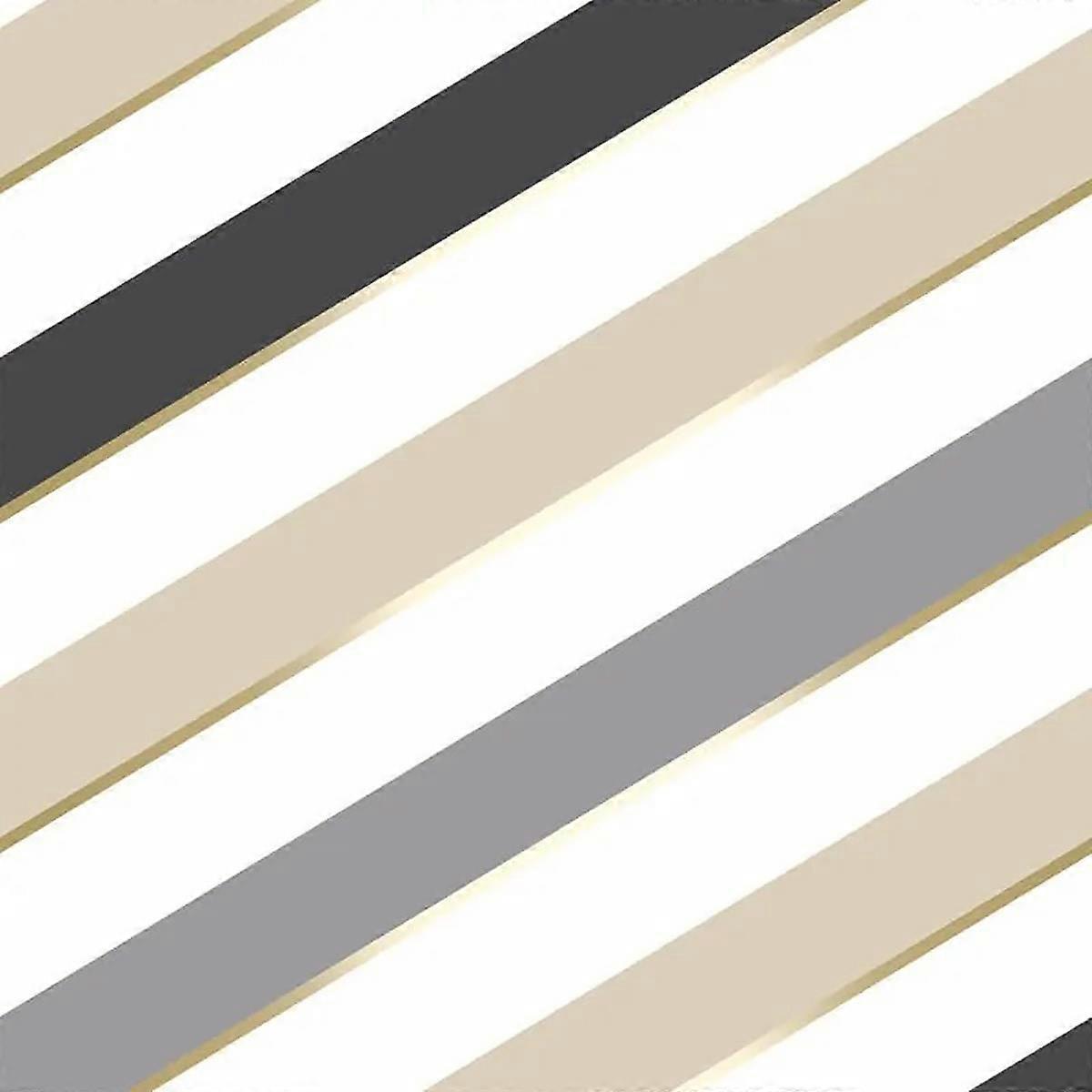 Carnival Stripe Gold Wallpaper