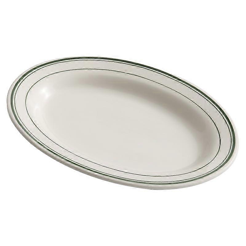 Ceramic Dinner Plates Oval Serving Tray for Steak Snacks Fruits Pastries Elegant MultiPurpose