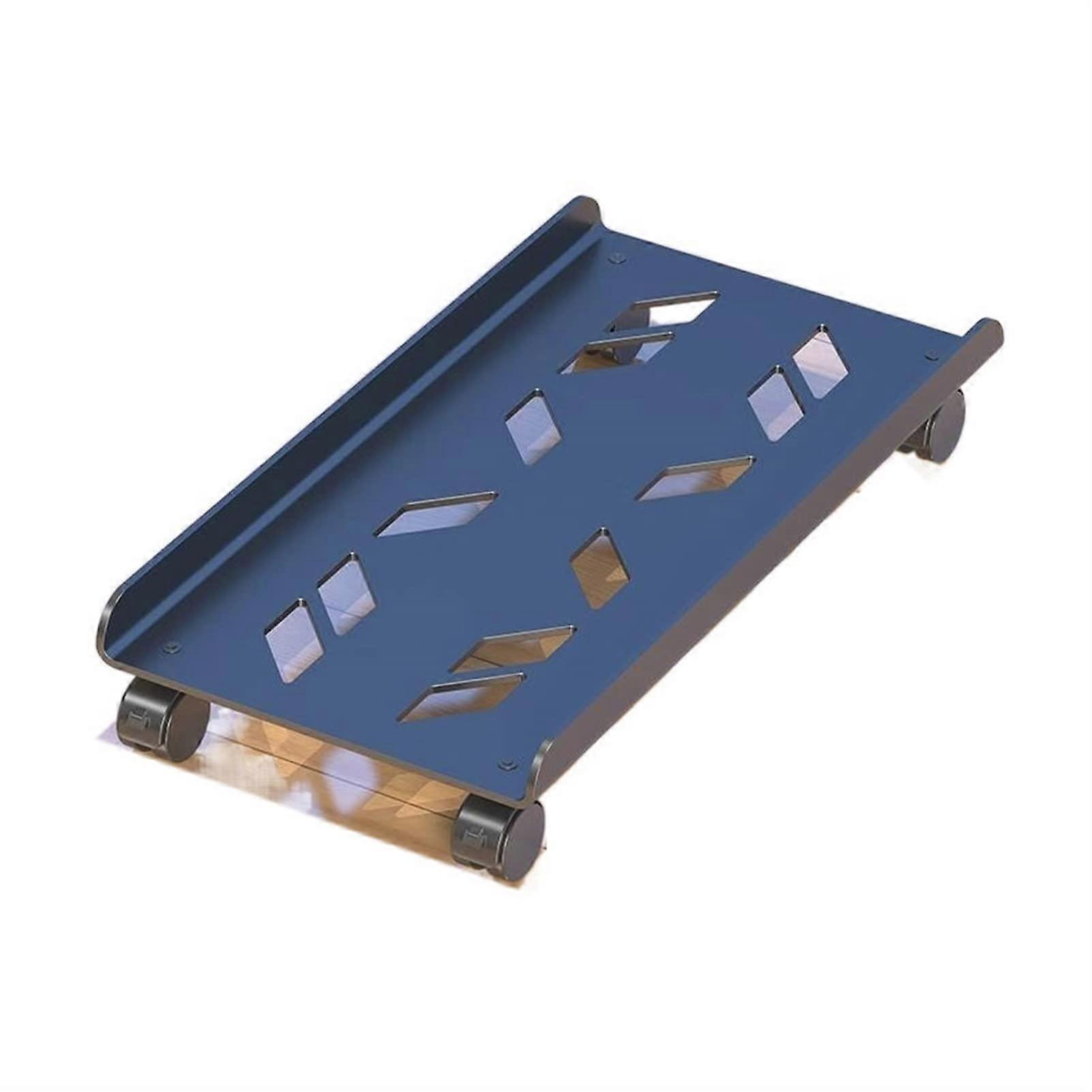 CPU Stand Under Desk with Wheels, Adjustable Computer Tower Holder, Porous Cooling Design