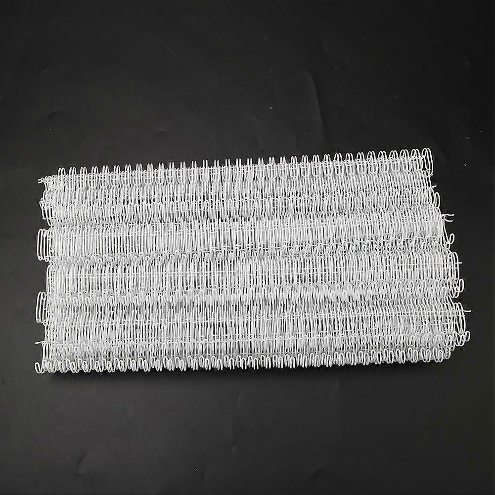 100Pcs 3:1 Double Loop Binding Wire 14.3mm White A4 Size 34 Teeth Calendar Binding Wire