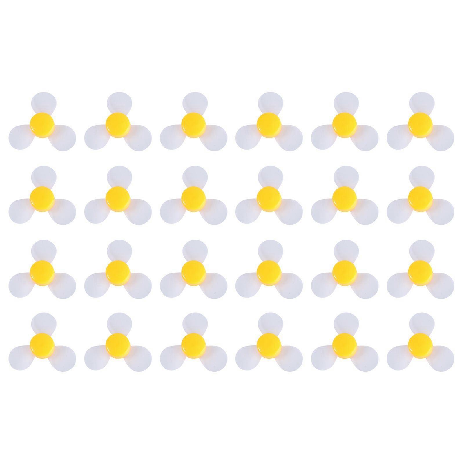 24pcs Small Fan Propeller Miniature Shaft Propeller Accessory (Random Color)