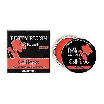 (Orange Blush Mud 10G)Eelhope Blush Mud Series Natural Light Red Color Makeup Matte Multi-Purpose Blush Mud