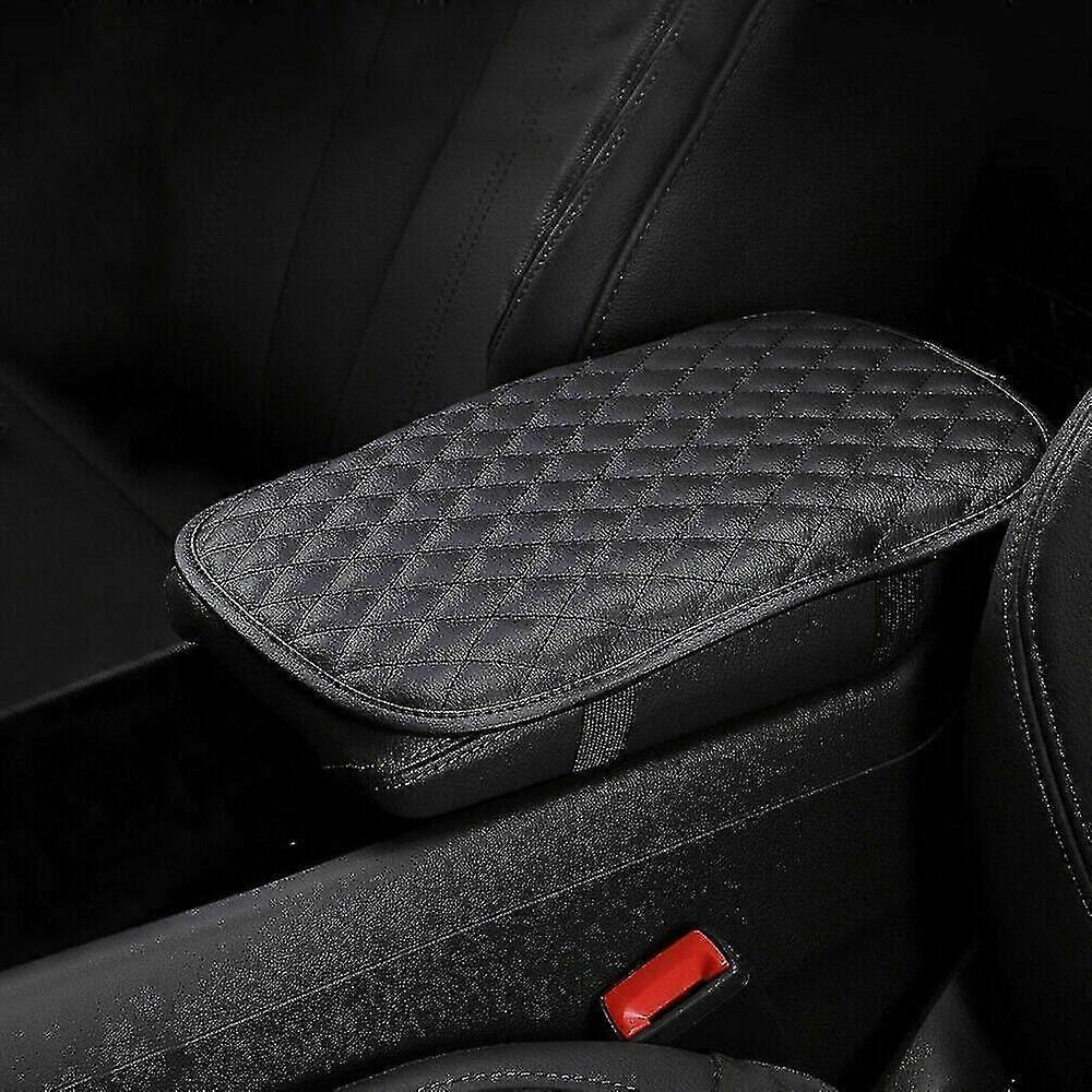 Universal Car Pu Leather Armrest Cushion Cover Center Console Box Pad Protector