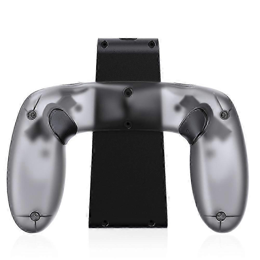 For Switch 2 Left and Right Handle Charging Grip Multi-Function Charging Handle & Back Button Function Transparent Gray