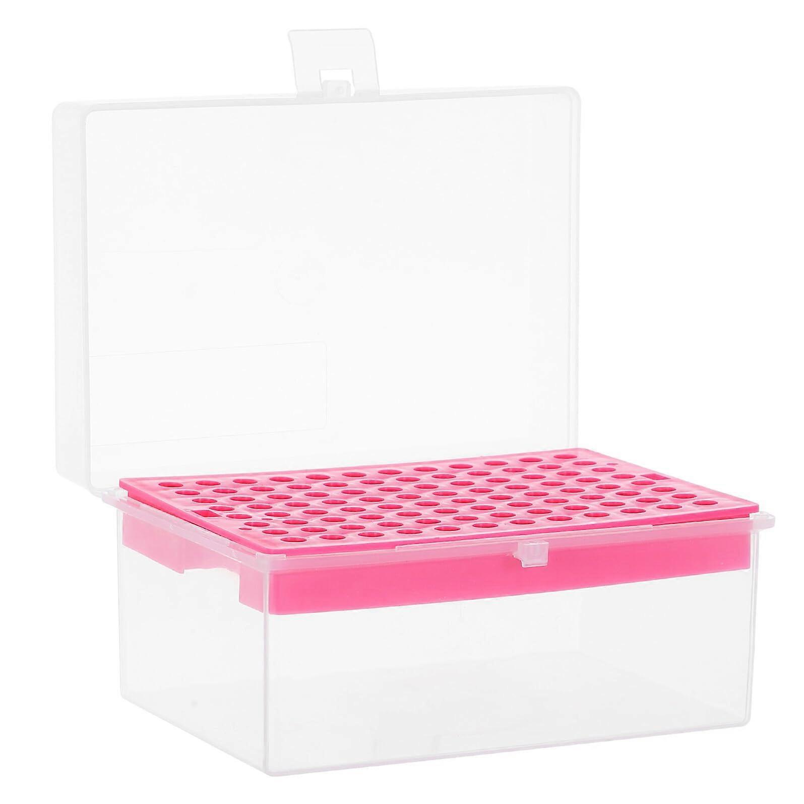 Plastic Pipette Tip Box with Lid, Compact Durable Holder for Organized Lab Tip Storage