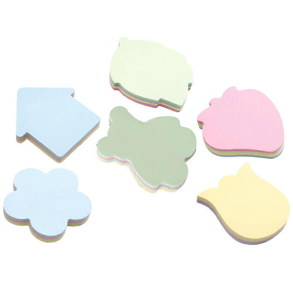 Assorted Color Note Sticker Decorative Note Stickers for Office Use 6 Books